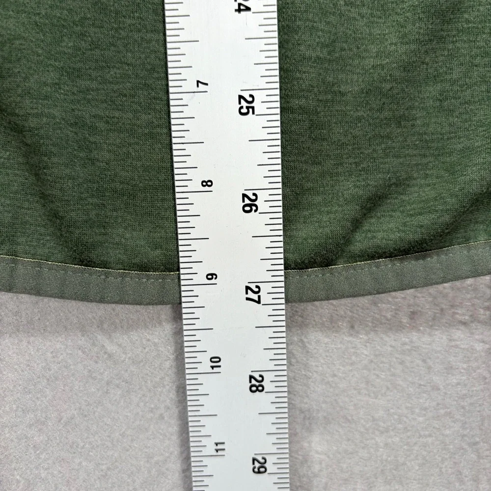 The‎ North Face Quarter Zip Pullover Mens XL Green Heathered Fleece NF0A3SO7